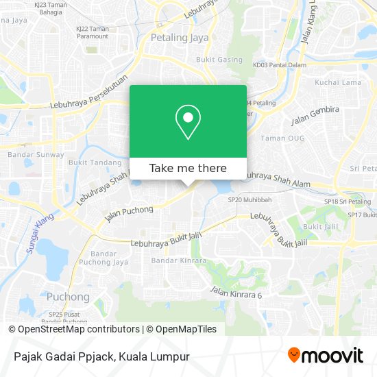 Pajak Gadai Ppjack map