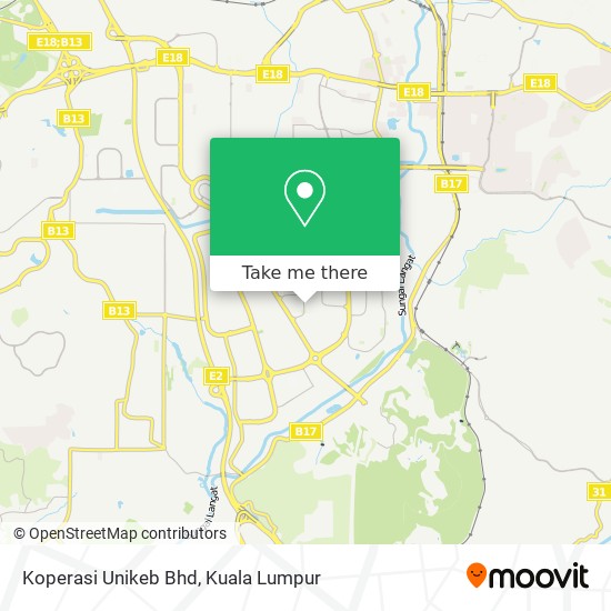 Koperasi Unikeb Bhd map