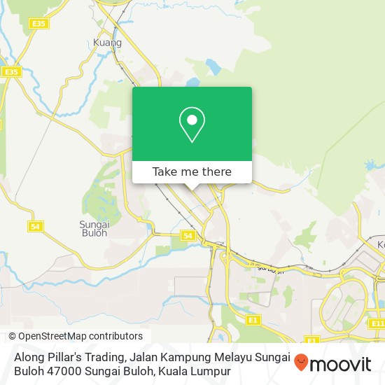 Peta Along Pillar's Trading, Jalan Kampung Melayu Sungai Buloh 47000 Sungai Buloh