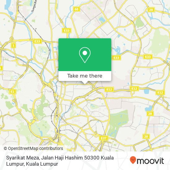 Syarikat Meza, Jalan Haji Hashim 50300 Kuala Lumpur map