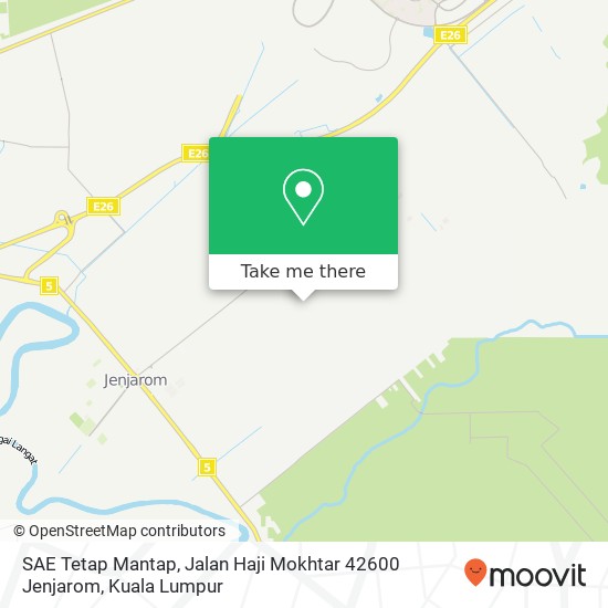 Peta SAE Tetap Mantap, Jalan Haji Mokhtar 42600 Jenjarom