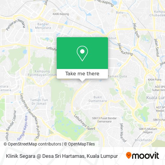 How to get to Klinik Segara @ Desa Sri Hartamas in Kuala Lumpur by Bus ...