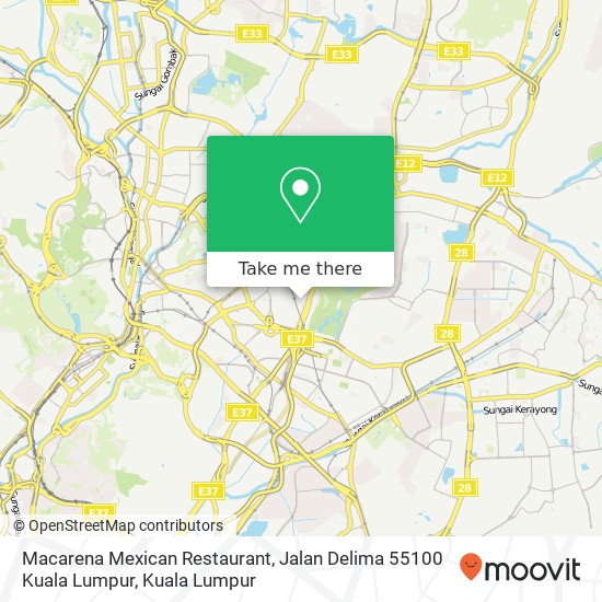 Macarena Mexican Restaurant, Jalan Delima 55100 Kuala Lumpur map