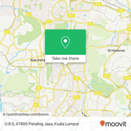 Peta U.R.S, 47800 Petaling Jaya