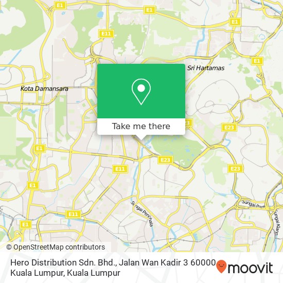 Hero Distribution Sdn. Bhd., Jalan Wan Kadir 3 60000 Kuala Lumpur map