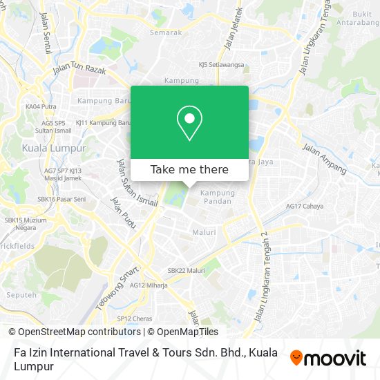 Fa Izin International Travel & Tours Sdn. Bhd. map
