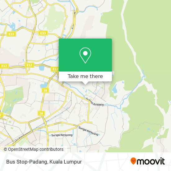 Bus Stop-Padang map