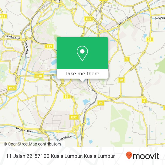 11 Jalan 22, 57100 Kuala Lumpur map