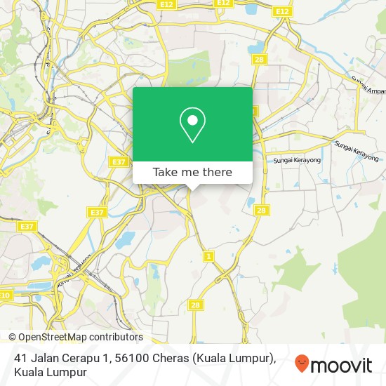 41 Jalan Cerapu 1, 56100 Cheras (Kuala Lumpur) map