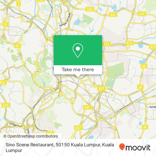 Sino Scene Restaurant, 50150 Kuala Lumpur map