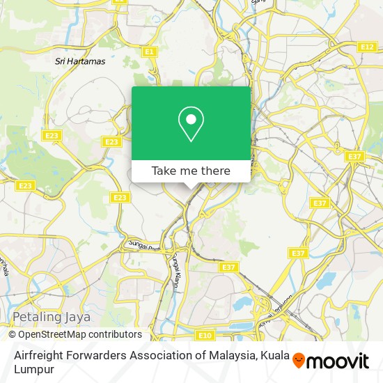 Airfreight Forwarders Association of Malaysia map
