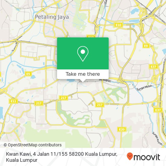 Peta Kwan Kawi, 4 Jalan 11 / 155 58200 Kuala Lumpur