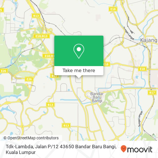 Tdk-Lambda, Jalan P / 12 43650 Bandar Baru Bangi map