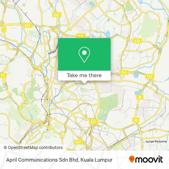 April Communications Sdn Bhd map
