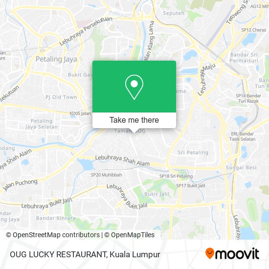 OUG LUCKY RESTAURANT map