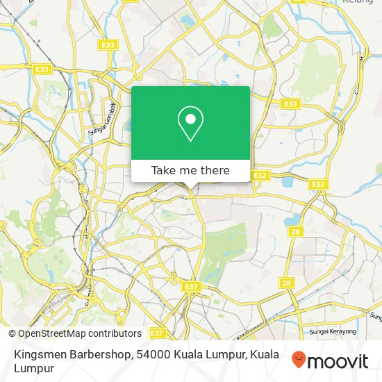 Kingsmen Barbershop, 54000 Kuala Lumpur map