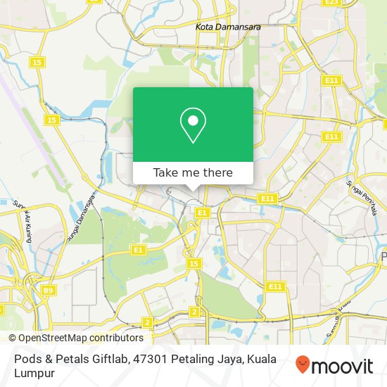 Pods & Petals Giftlab, 47301 Petaling Jaya map