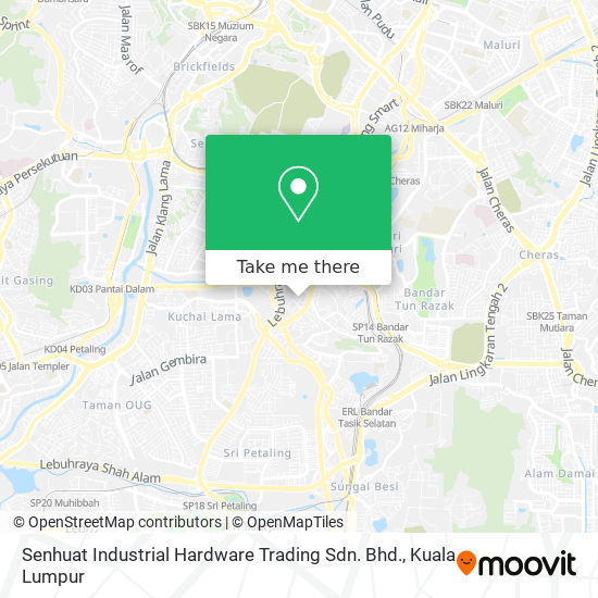 Peta Senhuat Industrial Hardware Trading Sdn. Bhd.