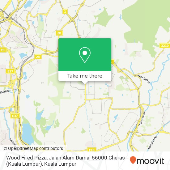 Wood Fired Pizza, Jalan Alam Damai 56000 Cheras (Kuala Lumpur) map