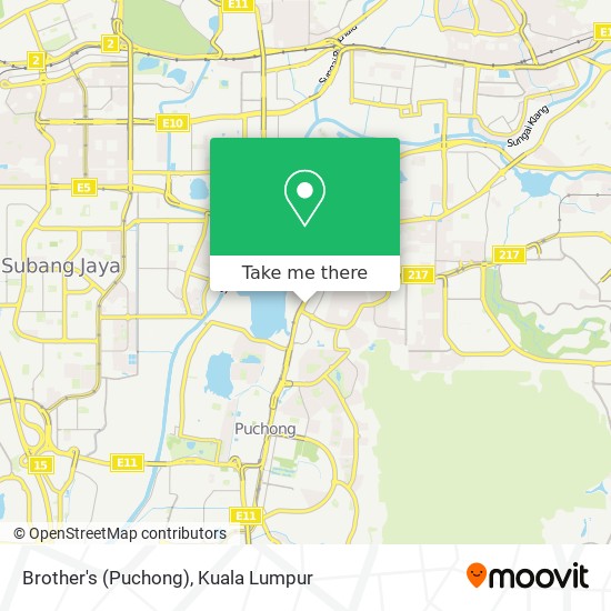 Brother's (Puchong) map