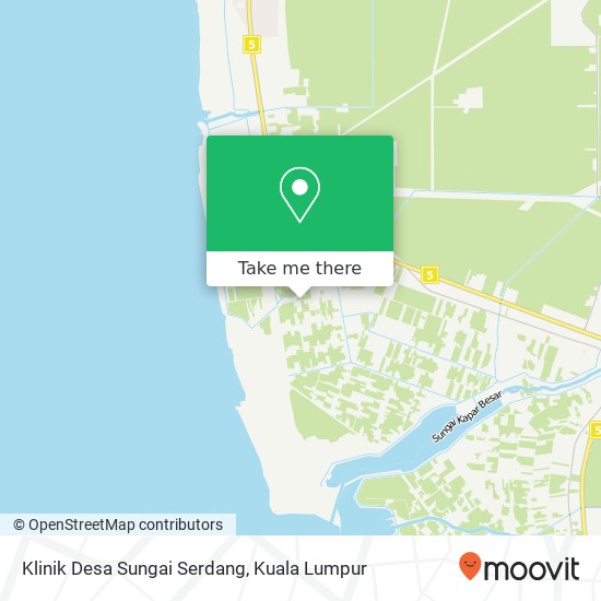 Klinik Desa Sungai Serdang, Jalan Kemboja 42200 Kapar map