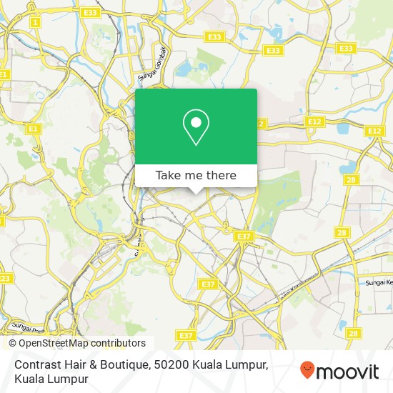 Contrast Hair & Boutique, 50200 Kuala Lumpur map
