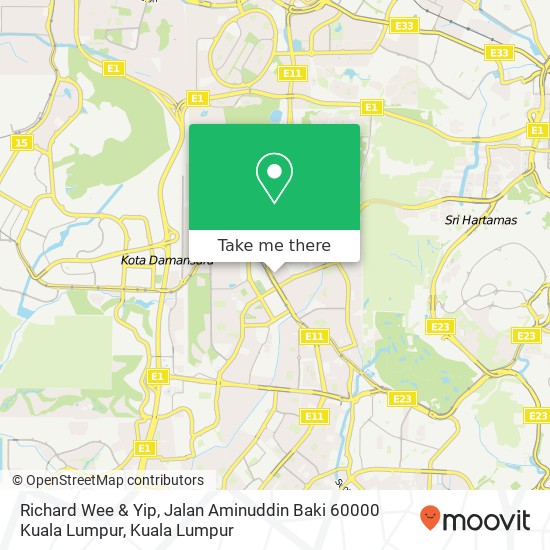 Richard Wee & Yip, Jalan Aminuddin Baki 60000 Kuala Lumpur map