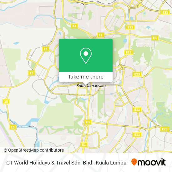 CT World Holidays & Travel Sdn. Bhd. map