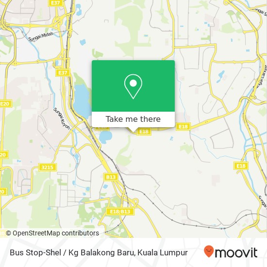 Bus Stop-Shel / Kg Balakong Baru map