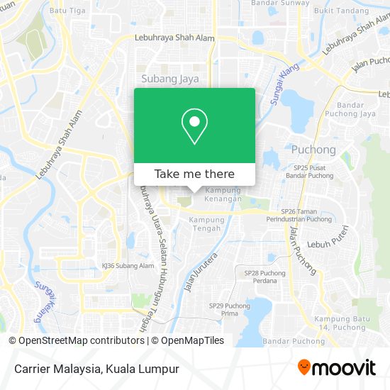 Carrier Malaysia map