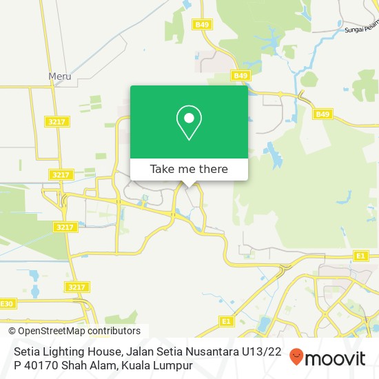 Setia Lighting House, Jalan Setia Nusantara U13 / 22 P 40170 Shah Alam map
