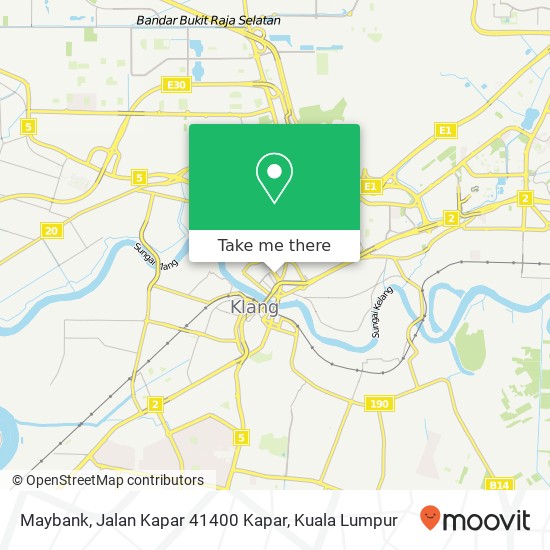 Maybank, Jalan Kapar 41400 Kapar map