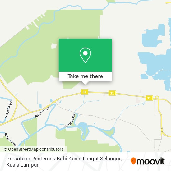 Peta Persatuan Penternak Babi Kuala Langat Selangor