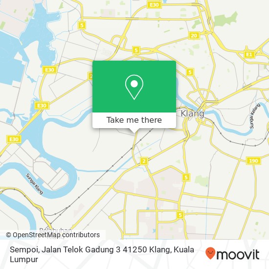 Peta Sempoi, Jalan Telok Gadung 3 41250 Klang