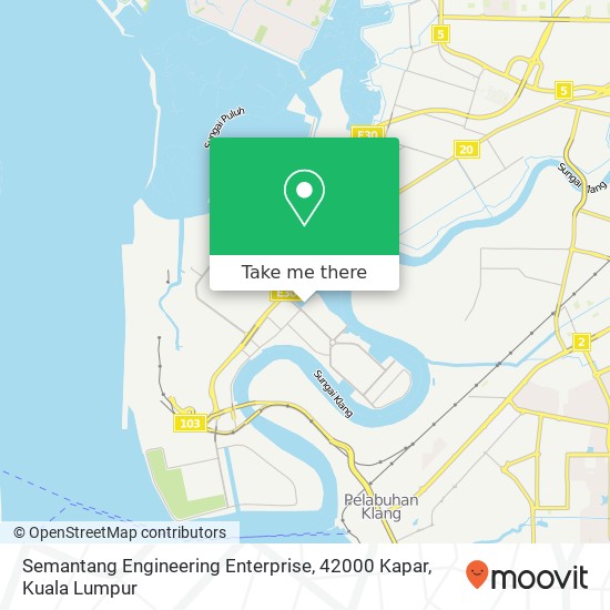 Semantang Engineering Enterprise, 42000 Kapar map