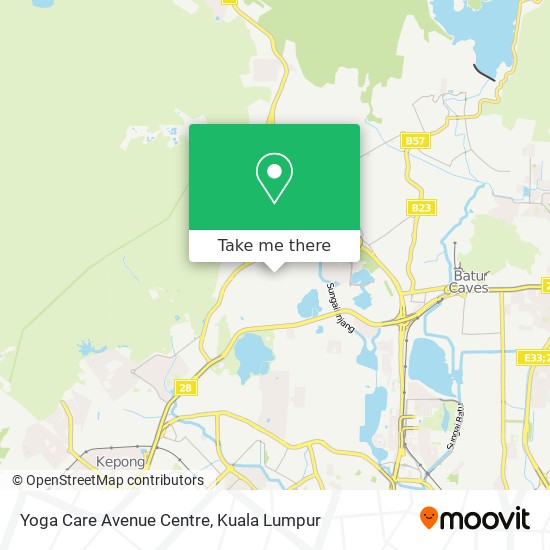Yoga Care Avenue Centre map