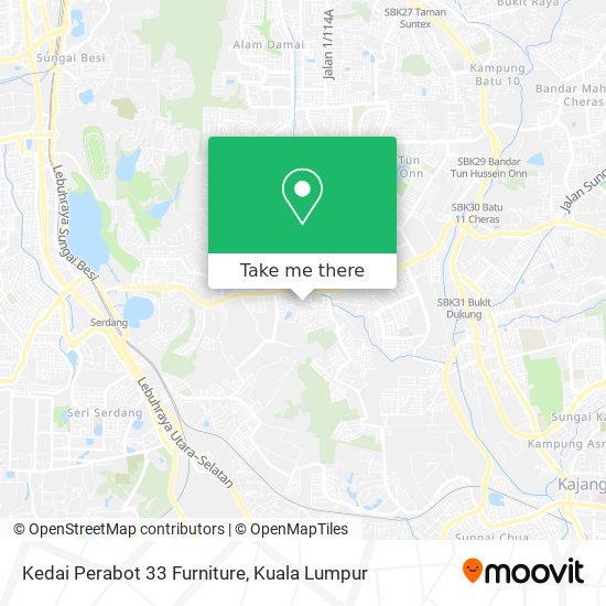 Kedai Perabot 33 Furniture map