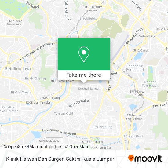 Klinik Haiwan Dan Surgeri Sakthi map