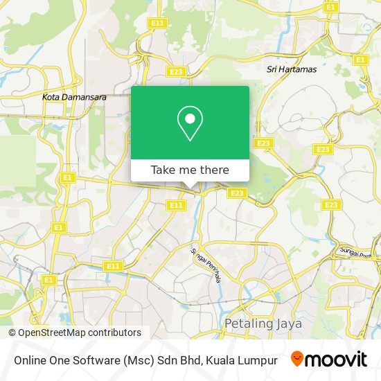 Online One Software (Msc) Sdn Bhd map
