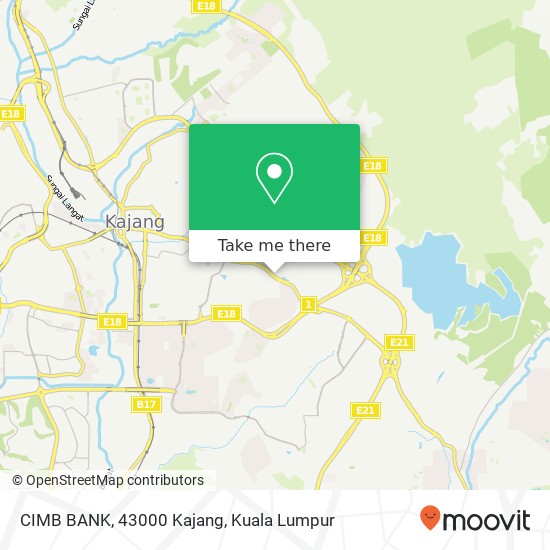 CIMB BANK, 43000 Kajang map