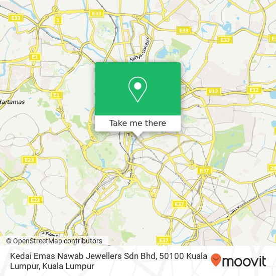 Kedai Emas Nawab Jewellers Sdn Bhd, 50100 Kuala Lumpur map