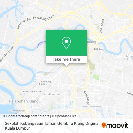 Peta Sekolah Kebangsaan Taman Gembira Klang Original