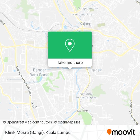 如何坐公交或火车去hulu Langat的klinik Mesra Bangi