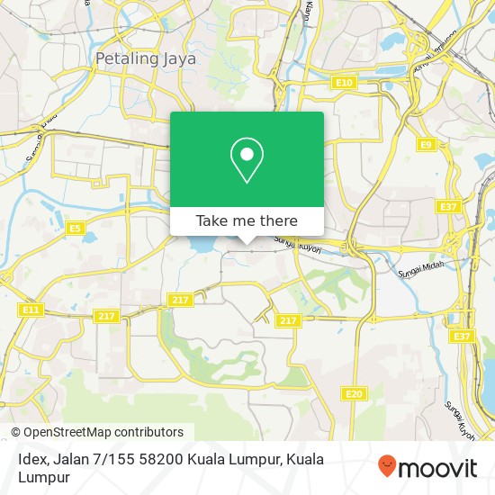 Peta Idex, Jalan 7 / 155 58200 Kuala Lumpur