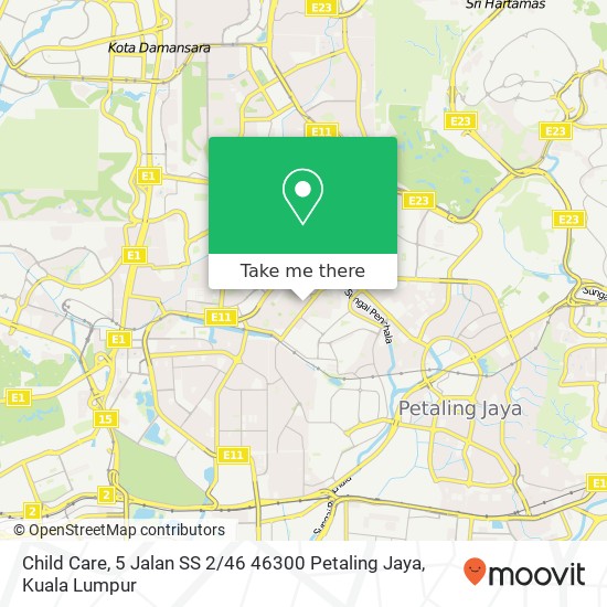 Child Care, 5 Jalan SS 2 / 46 46300 Petaling Jaya map