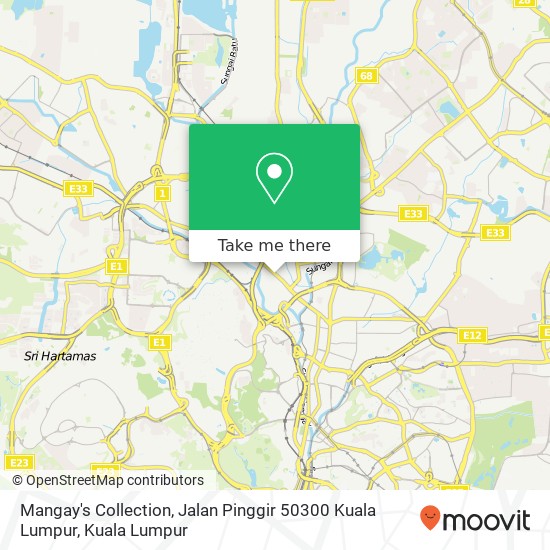 Mangay's Collection, Jalan Pinggir 50300 Kuala Lumpur map