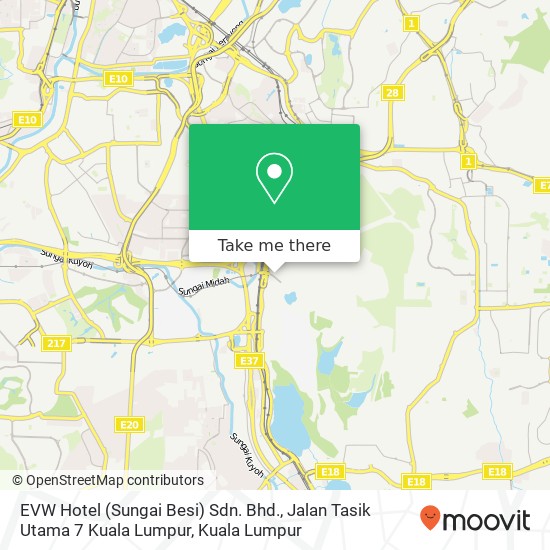 Peta EVW Hotel (Sungai Besi) Sdn. Bhd., Jalan Tasik Utama 7 Kuala Lumpur