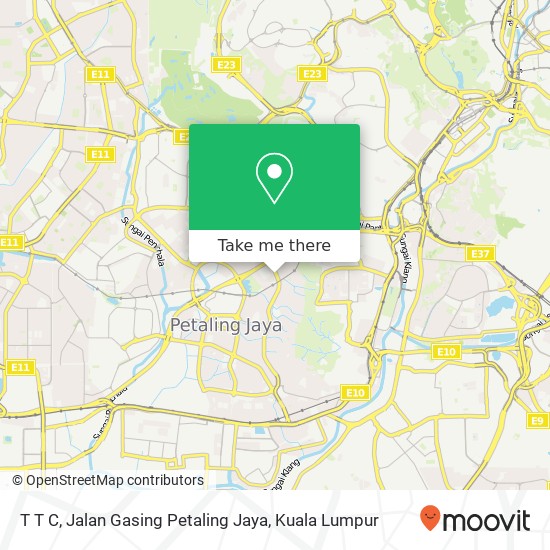 T T C, Jalan Gasing Petaling Jaya map