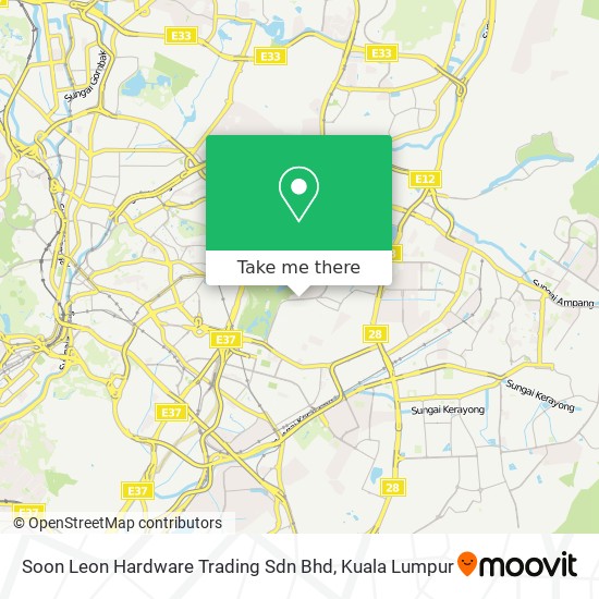 Peta Soon Leon Hardware Trading Sdn Bhd