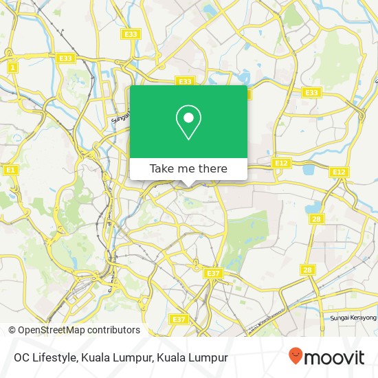 OC Lifestyle, Kuala Lumpur map